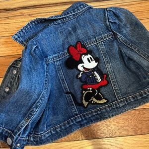 Gap x Disney Minnie Mouse blue jean jacket - size 12-18m